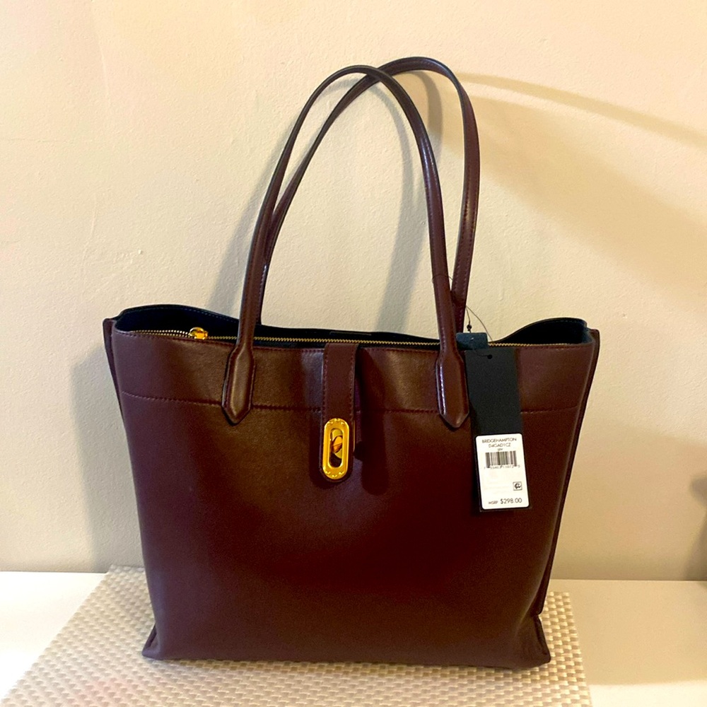 Donna Karan Burgundy Tote